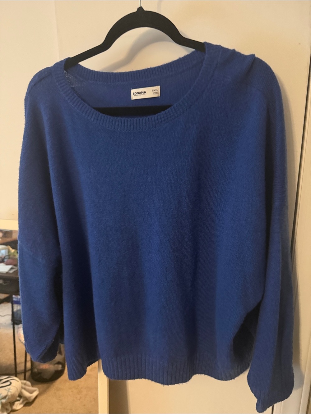 SONOMA Scoop Neck Sweater in Royal Blue